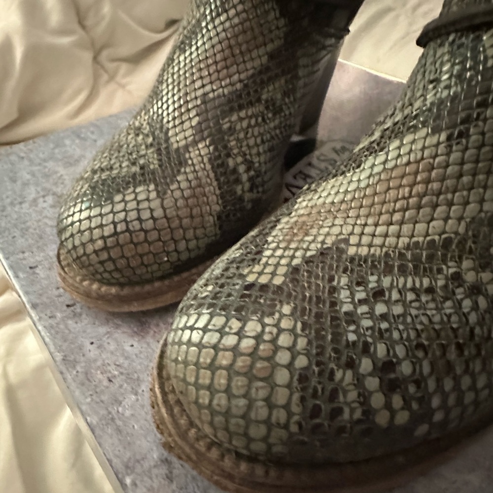 Freebird by Steven Brown and Gray Ankle Booties - Picture 5 of 10